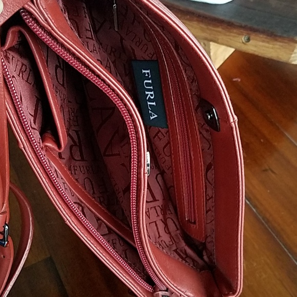 Furla Italian Soft Leather Shoulder Bag - Picture 6 of 8